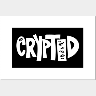 CRYPTID (white) Posters and Art